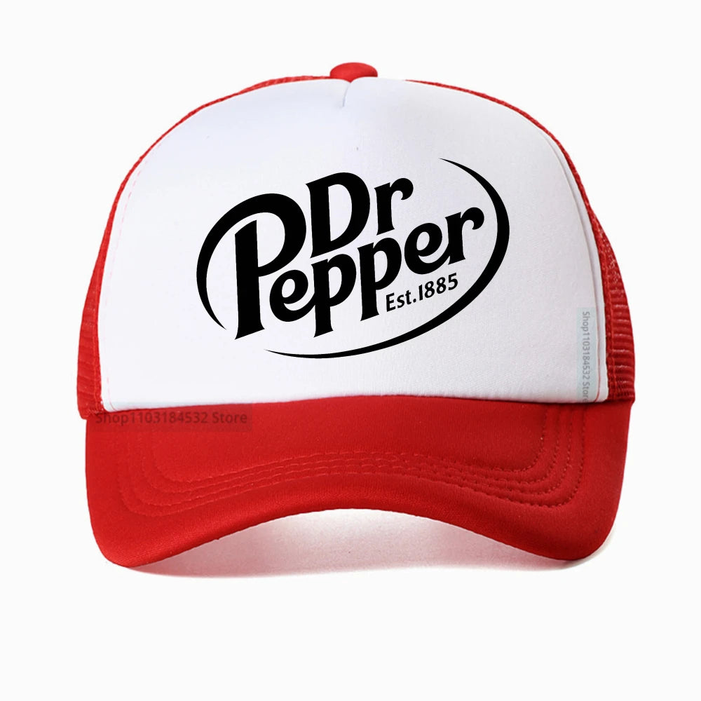 Unisex Dr Pepper Letter Print Baseball Caps
