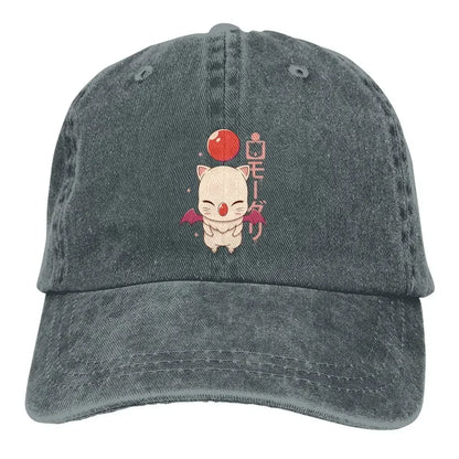 Moogle Kupo Baseball Cap Final Fantasy Cid Game Caps