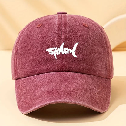 Fashionable Shark Print Baseball Cap