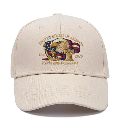 250th Anniversary Hat USA Patriotic Baseball Caps Eagle Embroidered Baseball Hats For Men Women