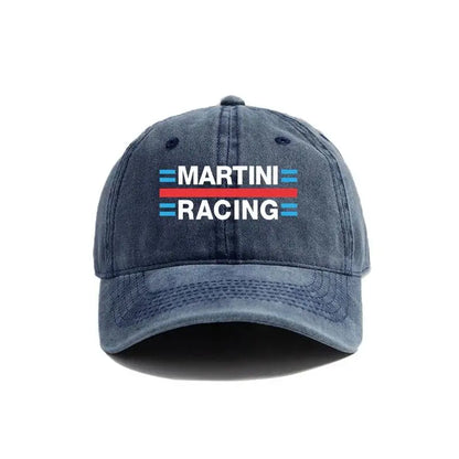 Martini Racing Baseball Caps Distressed Hats Cap Men Women