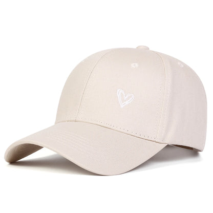 Unisex Love Embroidery Baseball Caps Spring Autumn Outdoor