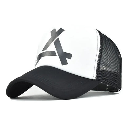 New Unisex A- Letter Printing Baseball Net Caps Hip Hop Cap Spring And Summer