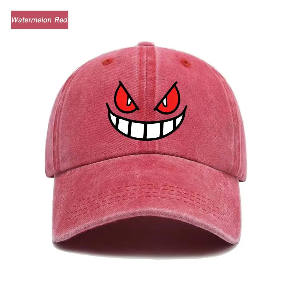 Baseball Cap Ghost Face American Anime Print Graphic