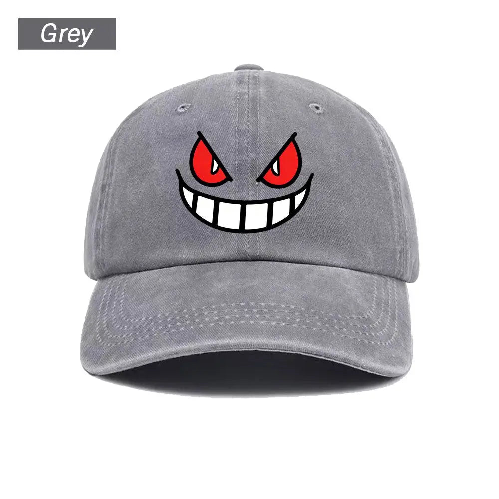 Baseball Cap Ghost Face American Anime Print Graphic