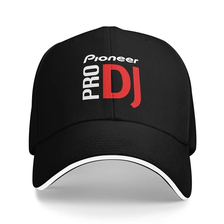 Polyester Pioneer DJ Cap Polyester Casual Alphabet Lightweight Non-Stretch Summer Baseball Cap