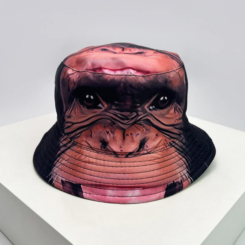 New Unisex Funny Animal Print Cute Bucket Hats