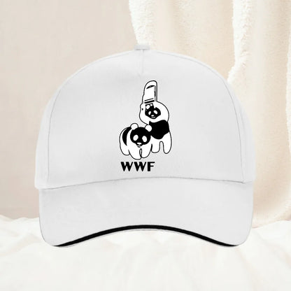 Retro WWF Panda Bear Baseball Cap