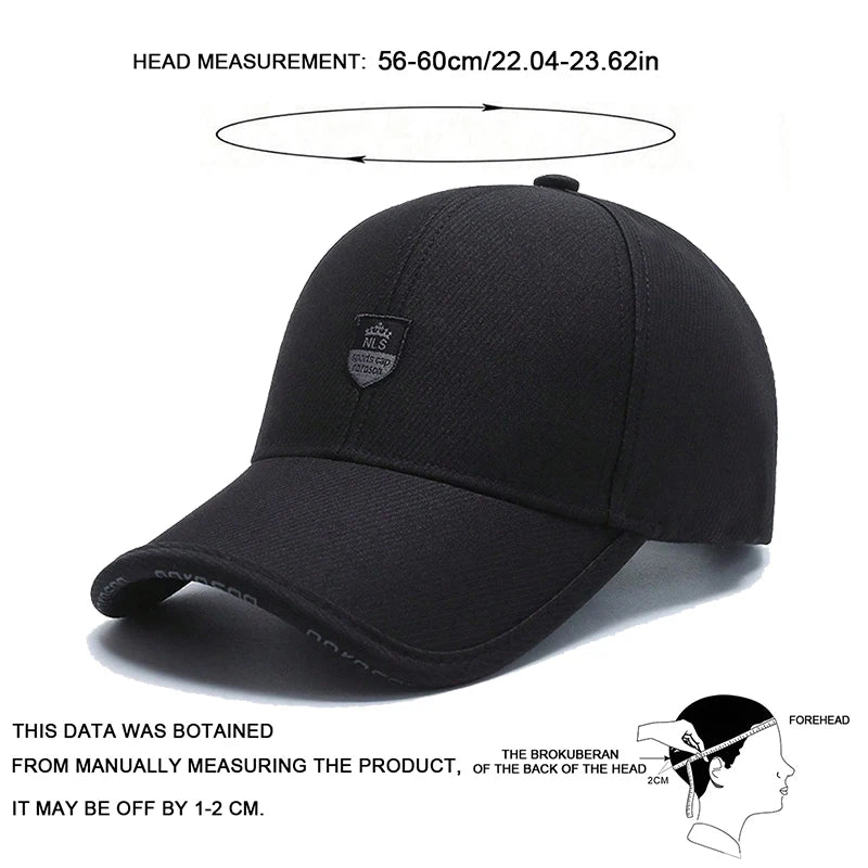 Unisex NLS Letter Crown Label Baseball Caps Spring Autumn