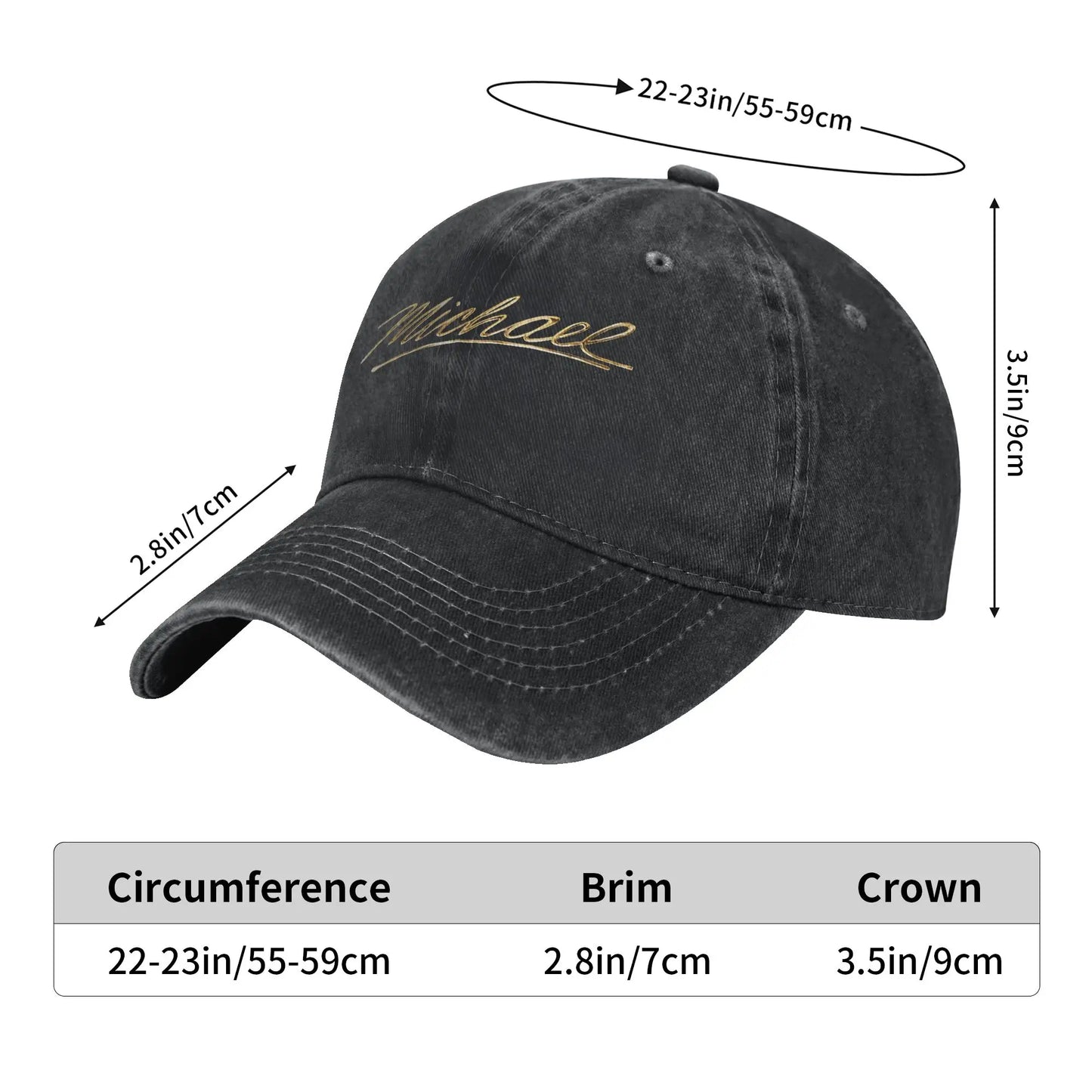 Michael Biopic Logo Baseball Cap