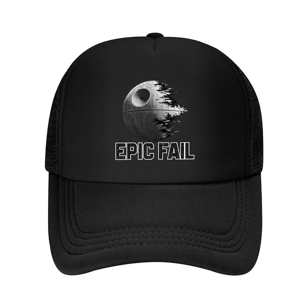 Epic Fail Space Station Humor Mesh Baseball Cap