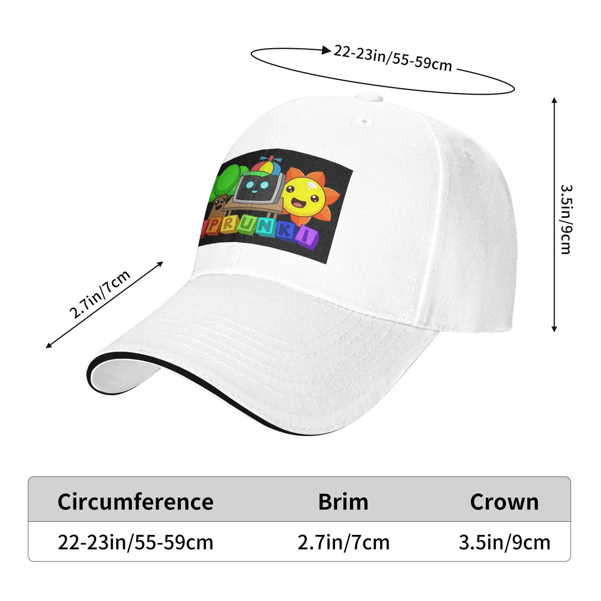 Sprunkies Kids Characters Sprunki Cap Casual Baseball Caps