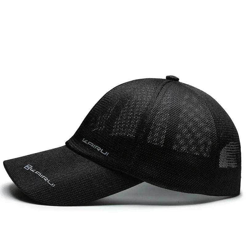 Mesh Baseball Cap Men Women Breathable Snapback Dad Hat Bone