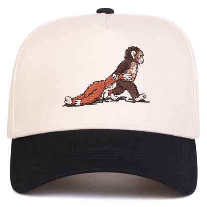 Monkey Embroidery Baseball Cap