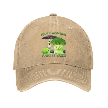 Summer Funny Alien Brainrot Cat Dank Meme Baseball Cap