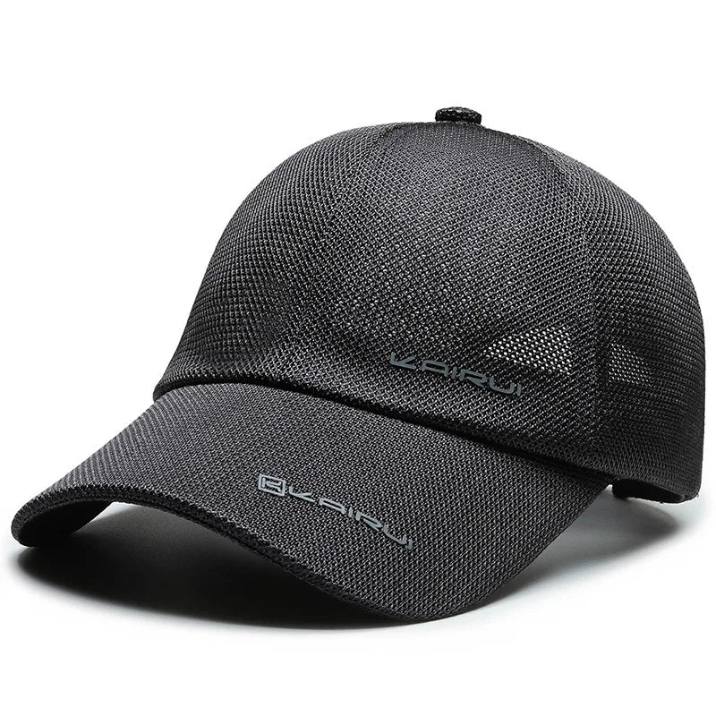 KAIRUI Breathable Full Mesh Hat Men's Trendy Baseball Hat Hip Hop Hat