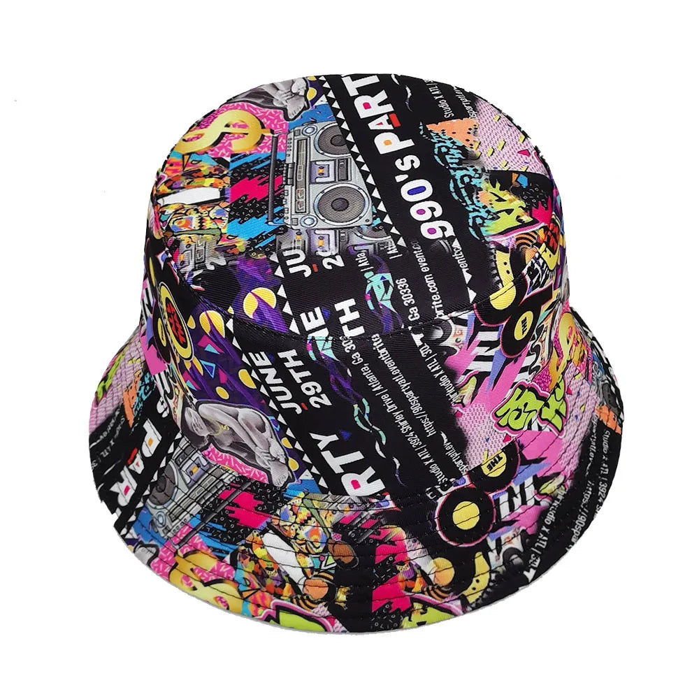 Classic 1990'S Party Reversible Bucket Hat