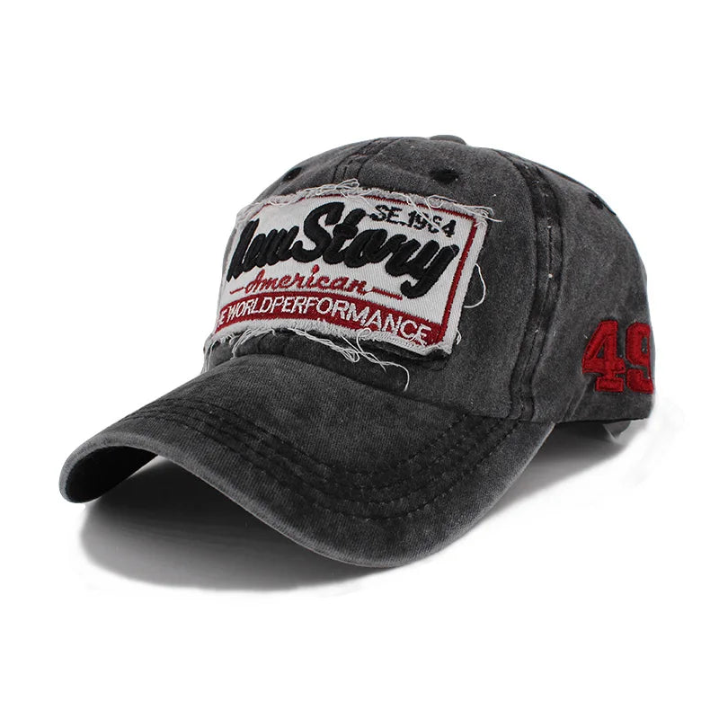 Fashion Summer Adult Men Washed Cotton Baseball Caps Outdoor Sport Caps