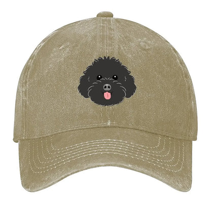 LOVE Black Toy Poodle Baseball Cap