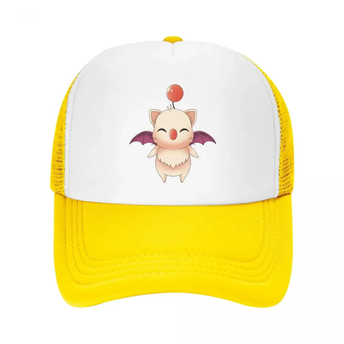 Custom Final Fantasy Moogle Trucker Hat Baseball Cap