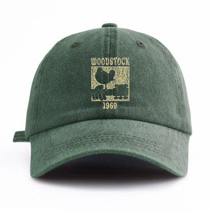 WOODSTOCK Print Washed Baseball Cap For Adults