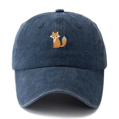 Cute Fox Pattern Printed Baseball Cap For Daily Casual Fashion