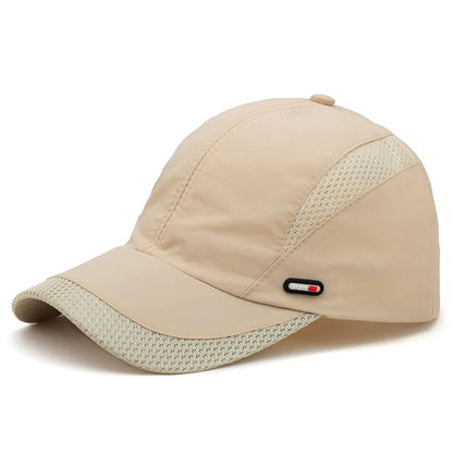 New Spring Summer Men Baseball Caps Male Breathable Mesh Black Sport