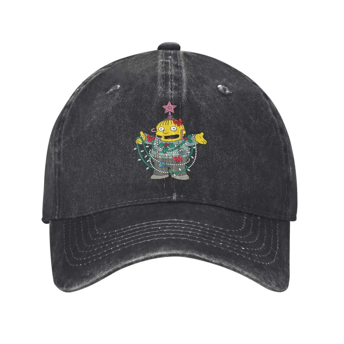New The S-simpson Holiday Ralph Wiggum Christmas Tree Sun Baseball Cap