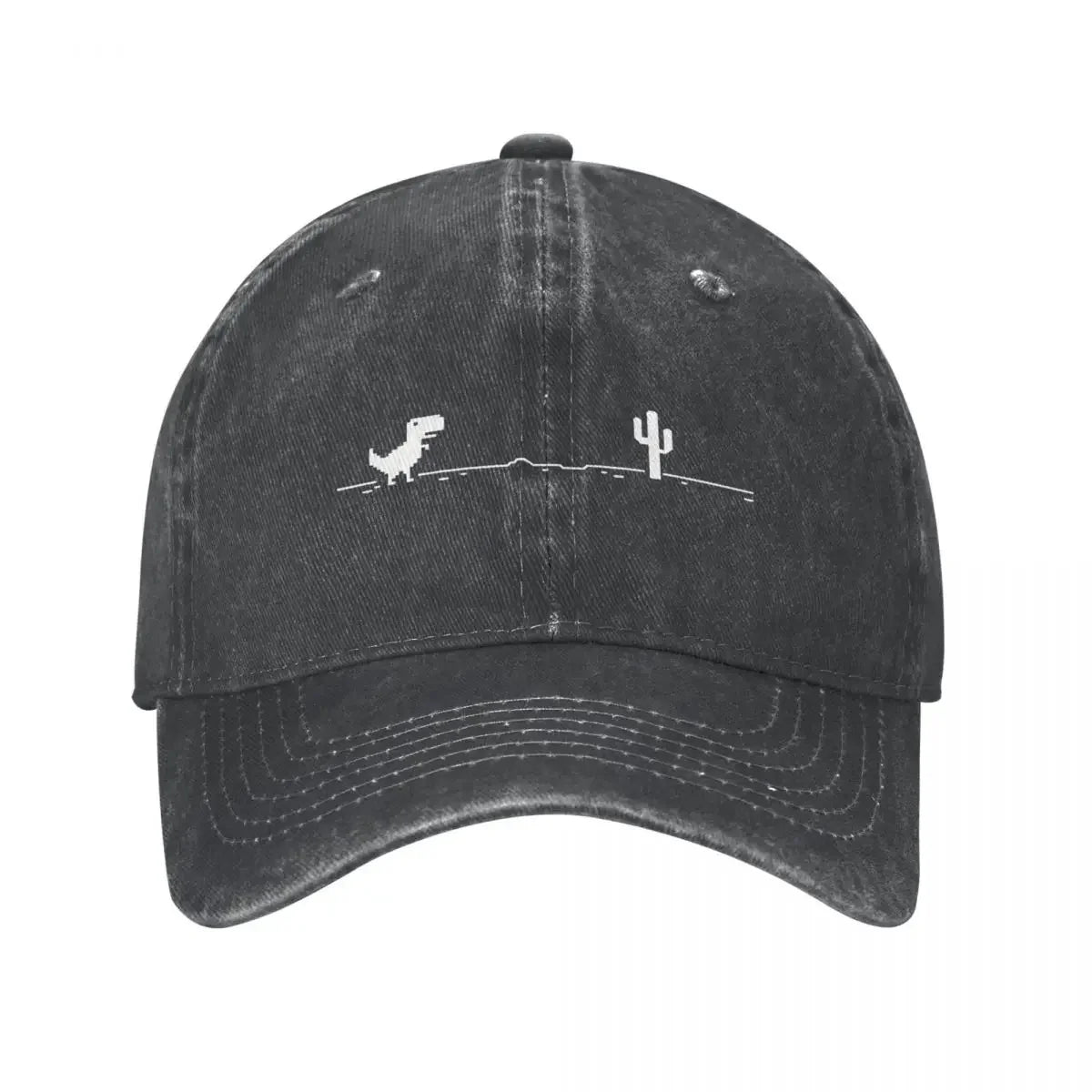 No Internet Dinosaur Graphic Baseball Cap