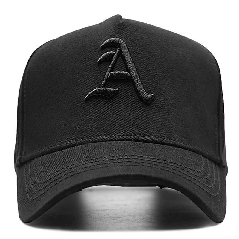 Summer Men baseball Cap Letter A Embroidery