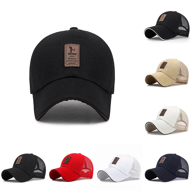 Visor Net Cap Summer Baseball Cap Mesh Men Women