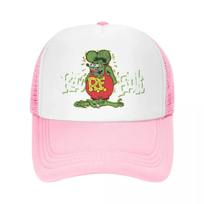 Custom Fashion Unisex Anime Cartoon Rat Fink Baseball Cap