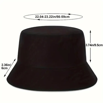 Wide Brim Sun Protection Adjustable Red Cloud Print Cotton Bucket Hat