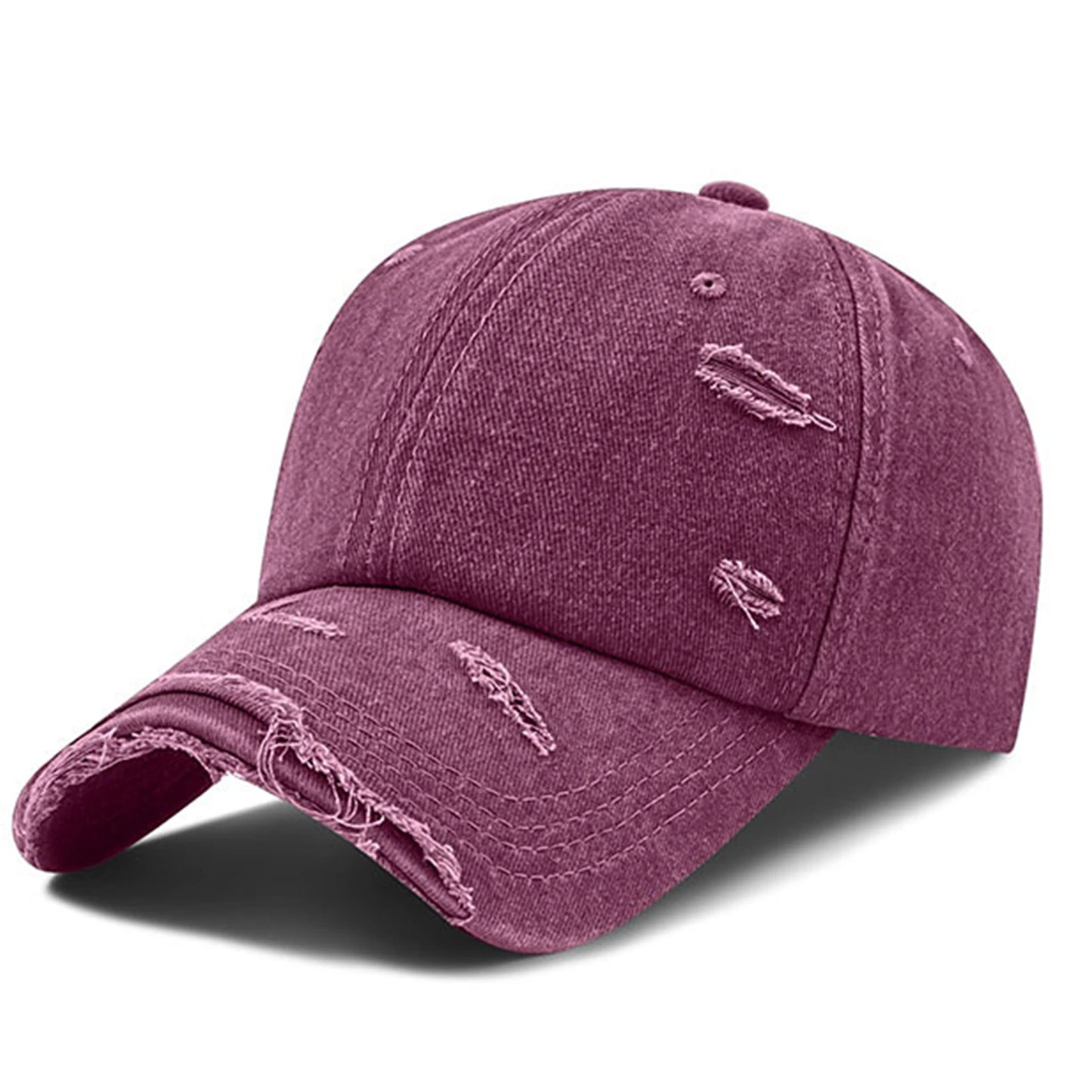 Distressed Vintage Washed Cotton Breathable Lightweight Baseball Cap