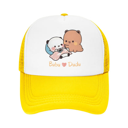 Bubu Dudu Cozy Time Warmth And Love Mesh Baseball Cap Men Women