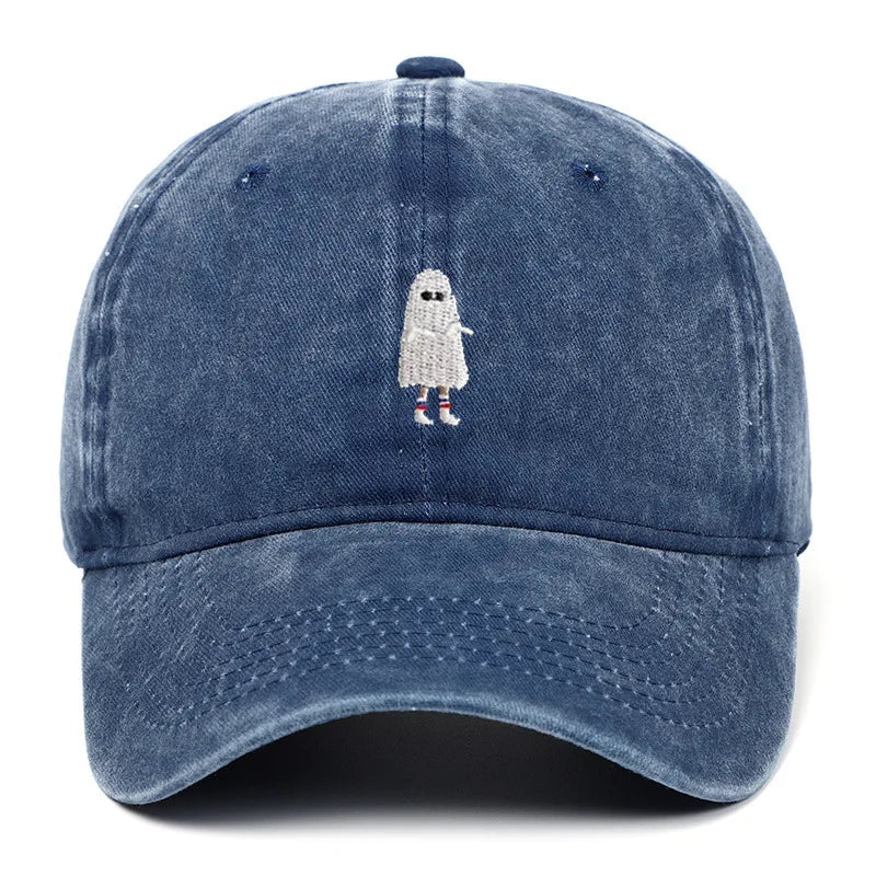 Halloween Ghost Embroidered Baseball Hat