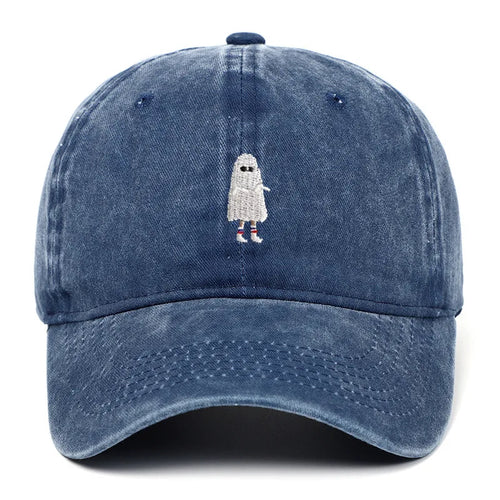 Halloween Ghost Embroidered Baseball Hat