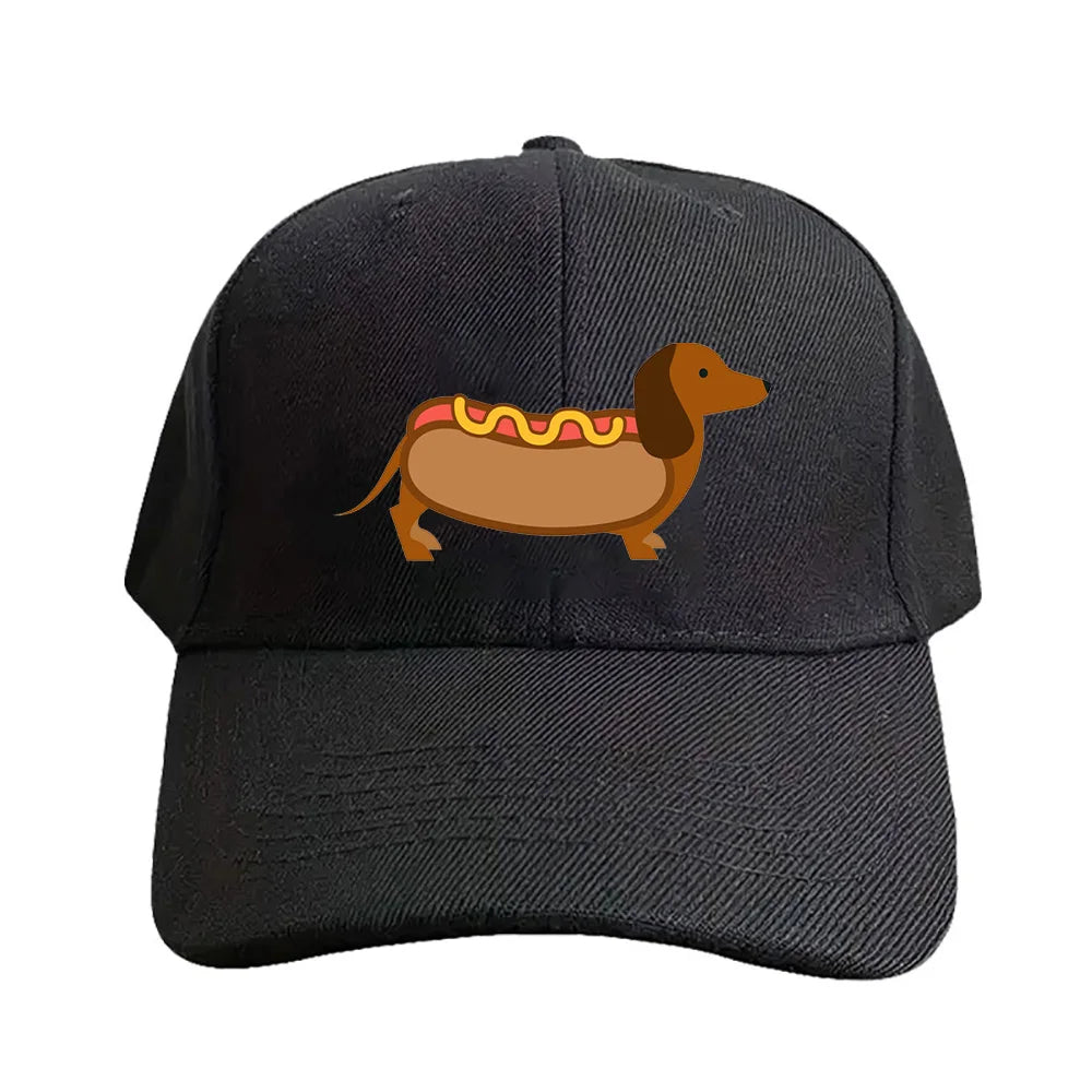Hotdog Wiener Dog Baseball Cap