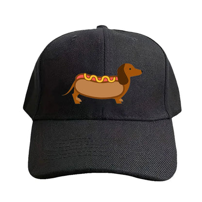 Hotdog Wiener Dog Baseball Cap