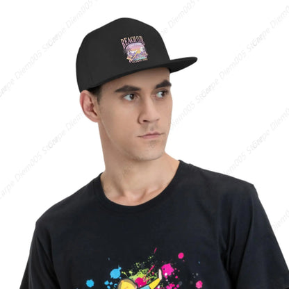 Beach Club Flat Edge Snapback Cap Couple Hiphop Street Style