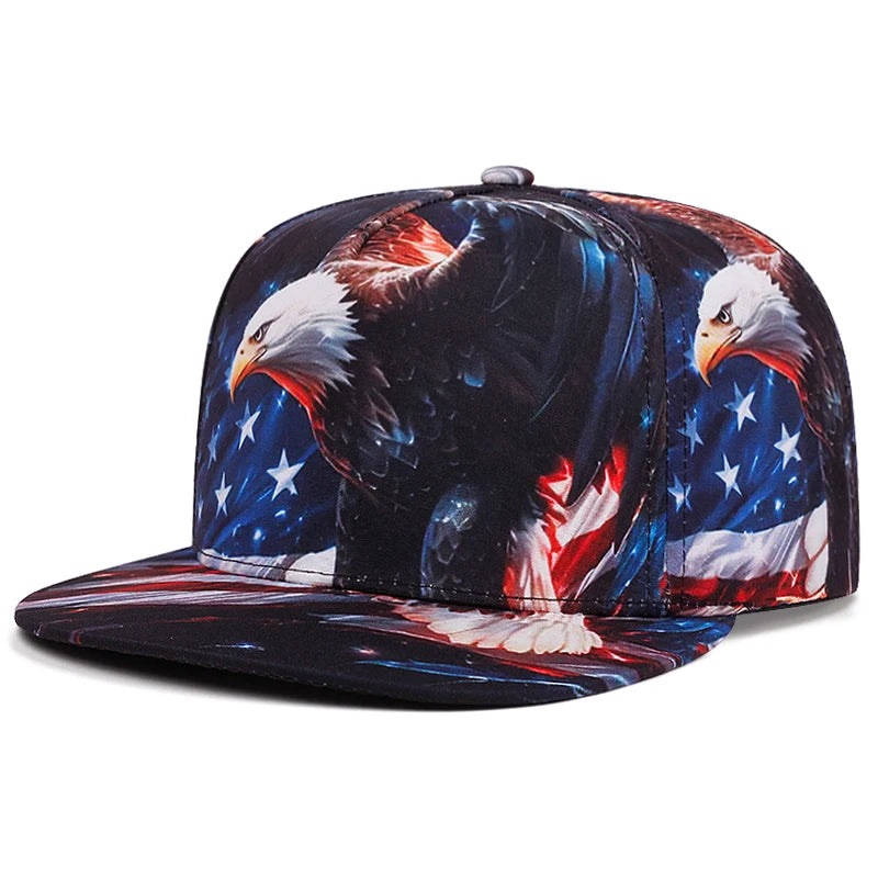 New Flat brimmed Hat National Flag