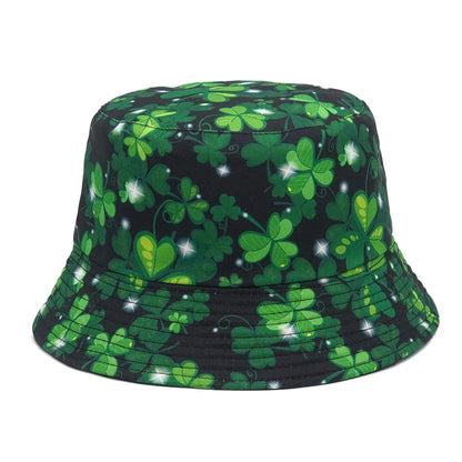 Panama Bucket Hats Animal Letter Print Fisherman Hat For Women Men