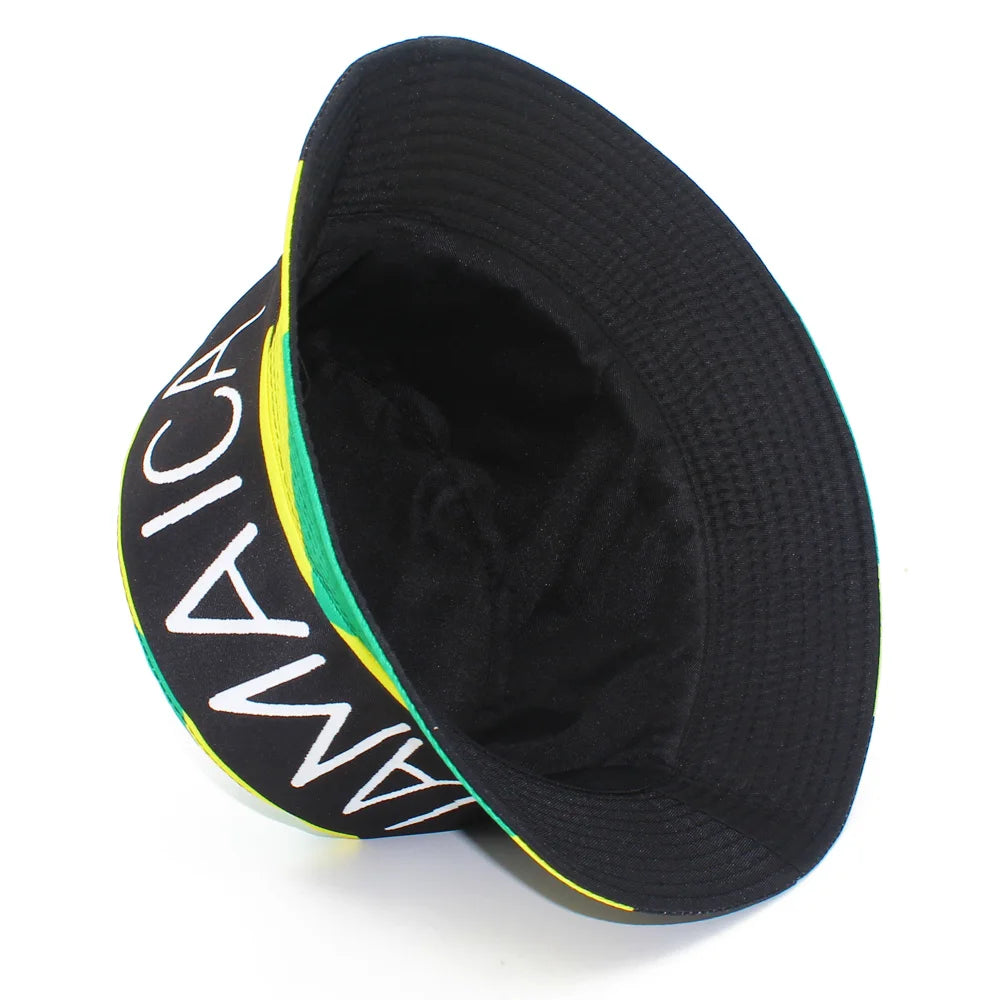 JAMAICA Flag Print Bucket Hat