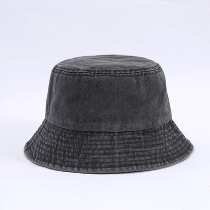 Denim Fisherman Hat Versatile Sunshade Basin Hat Plain Face Small