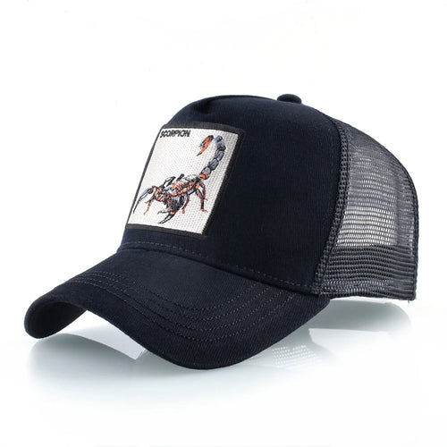 Unisex Baseball Cap With Embroidery Scorpion Patch Men's Baseball Cap Women