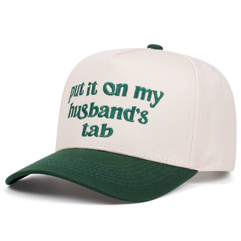 Put It On Letter Embroidery Baseball Caps