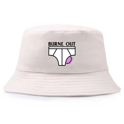 Adult Burne Out Summer Bob Fisherman Cap Woman Man Bucket Hats