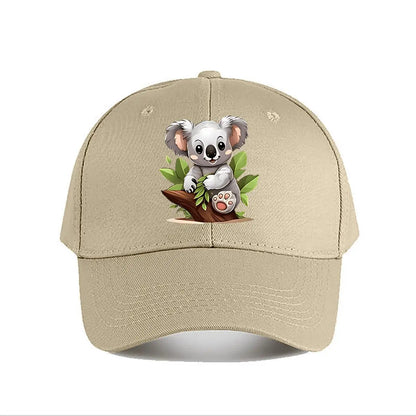 Cute Cartoon Koala Plush Toy Kids Room Decor Baseball Cap