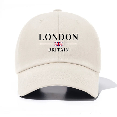 London Print Baseball Cap For Adults