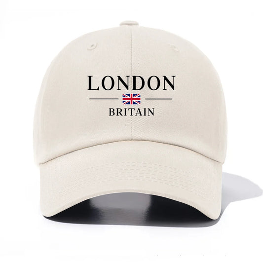 London Print Baseball Cap For Adults